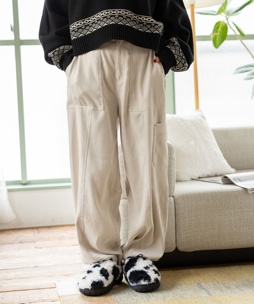 セール】ゆるっと起毛ワークパンツ（その他パンツ）｜niko and