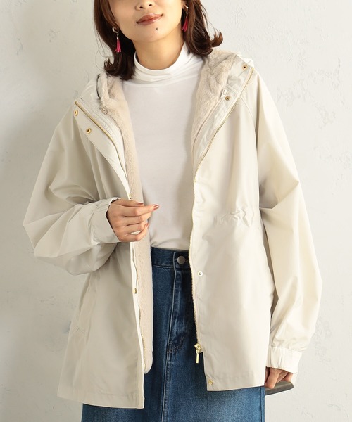 FOUND GOOD（ファウンドグッド）の「ハッスイ3WAYマンパ（その他アウター・レディース・グリーン系8/アイボリー/ブラック/ベージュ・M/S/L）」の4枚目の写真