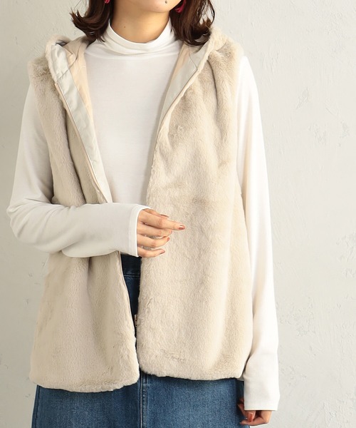 FOUND GOOD（ファウンドグッド）の「ハッスイ3WAYマンパ（その他アウター・レディース・グリーン系8/アイボリー/ブラック/ベージュ・M/S/L）」の20枚目の写真