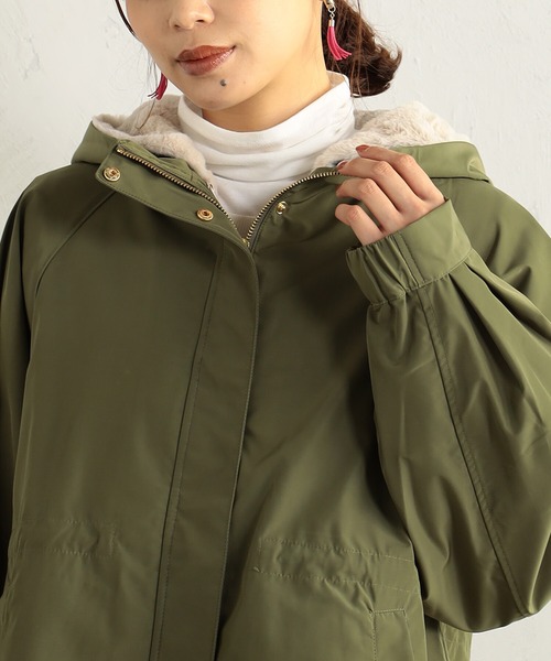 FOUND GOOD（ファウンドグッド）の「ハッスイ3WAYマンパ（その他アウター・レディース・グリーン系8/アイボリー/ブラック/ベージュ・M/S/L）」の6枚目の写真