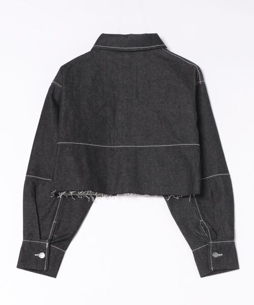 &soiree(アンドソワレ)の「【&soiree】デニムクロップドジャケット(デニムジャケット・レディース・インディゴブルー/ブラック・FREE)」の9枚目の写真