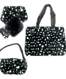 aunt lily（アントリリー）の「フェイクファーバッグ3点セット（ショルダーバッグ）」