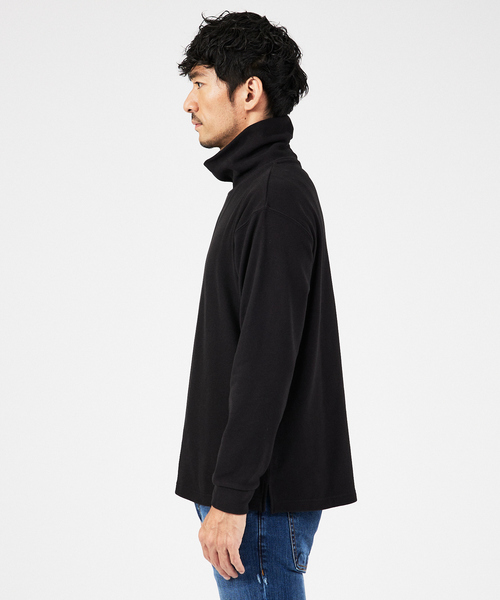 ABAHOUSE GRAY（アバハウスグレイ）の「【起毛スムース】パウダーストレッチ タートルネック カットソー（Tシャツ/カットソー・メンズ・ホワイト/チャコールグレー/ブラック/グレイッシュベージュ/モカ・48/46）」の7枚目の写真