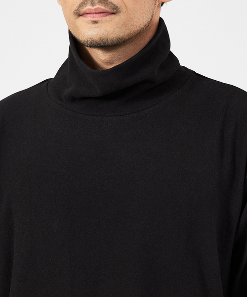 ABAHOUSE GRAY（アバハウスグレイ）の「【起毛スムース】パウダーストレッチ タートルネック カットソー（Tシャツ/カットソー・メンズ・ホワイト/チャコールグレー/ブラック/グレイッシュベージュ/モカ・48/46）」の9枚目の写真