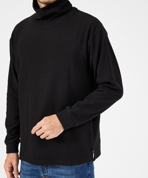 ABAHOUSE GRAY（アバハウスグレイ）の「【起毛スムース】パウダーストレッチ タートルネック カットソー（Tシャツ/カットソー・メンズ・ホワイト/チャコールグレー/ブラック/グレイッシュベージュ/モカ・48/46）」の10枚目の写真