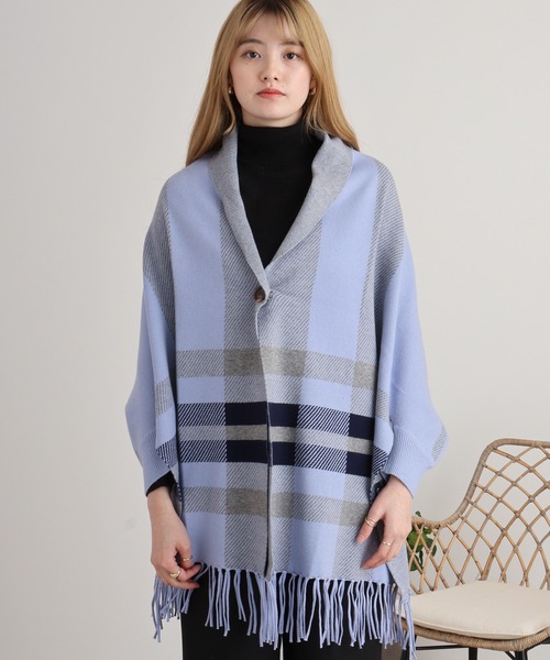 リミフゥ　ボレロ　カーディガン　ポンチョ　ニット　ウール　グレー　コート　S リミフゥボレロカーディガンポンチョニットウールグレーコートS