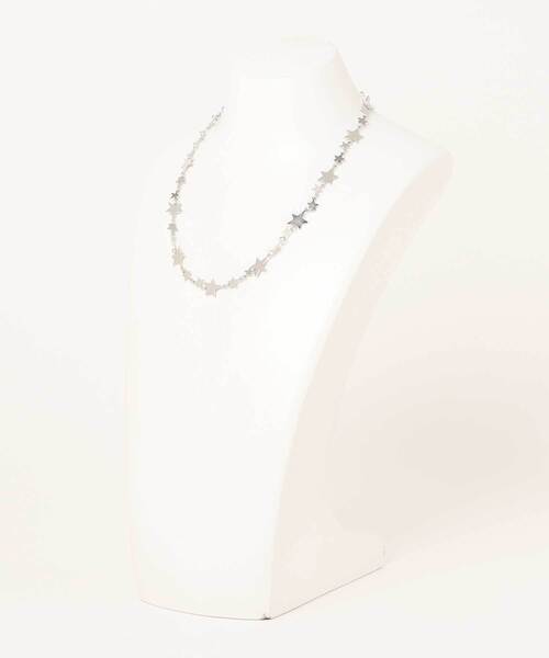 LOWRYS FARM（ローリーズファーム）の「スターネックレス（ネックレス・レディース・グレー/ベージュ・FREE）」の9枚目の写真