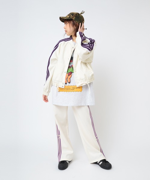 RNA（アールエヌエー）の「J2129 ウーブントラック ジャケット（ノーカラージャケット・レディース・ブラック/アイボリー・MEDIUM）」の8枚目の写真