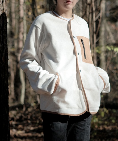 Fleece pocket cardigan（カーディガン/ボレロ）｜S'more（スモア）