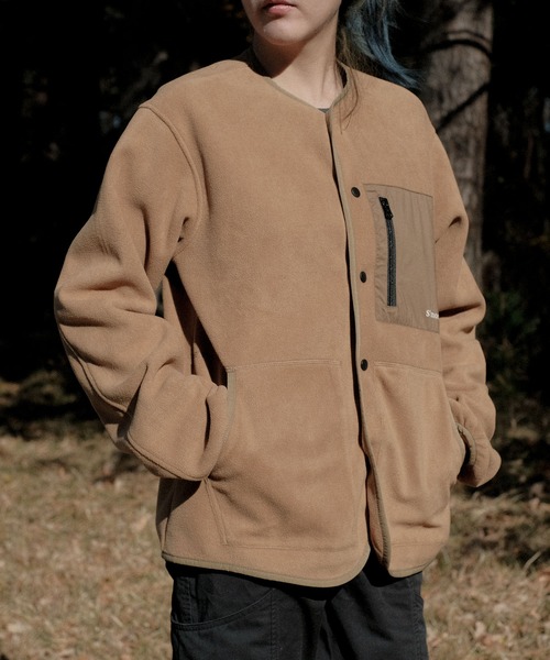 Fleece pocket cardigan（カーディガン/ボレロ）｜S'more（スモア）
