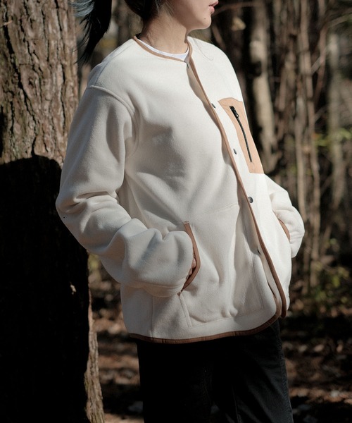 Fleece pocket cardigan（カーディガン/ボレロ）｜S'more（スモア）
