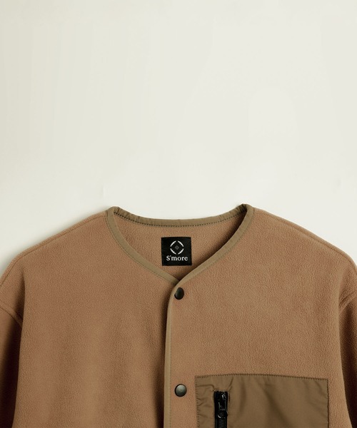 Fleece pocket cardigan（カーディガン/ボレロ）｜S'more（スモア）