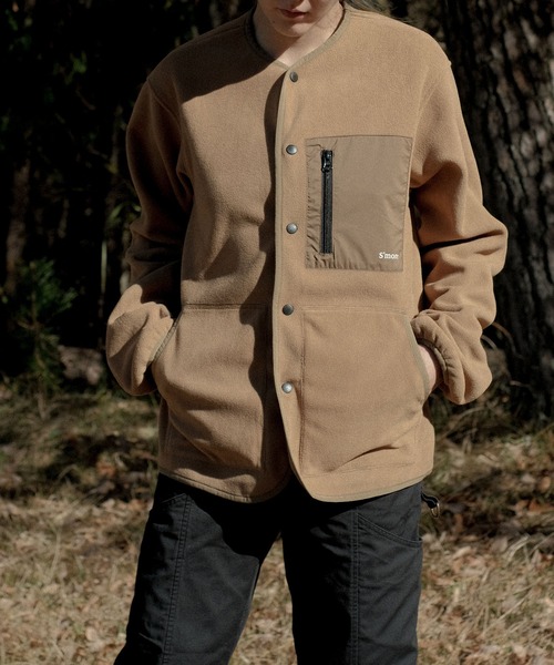 Fleece pocket cardigan（カーディガン/ボレロ）｜S'more（スモア）