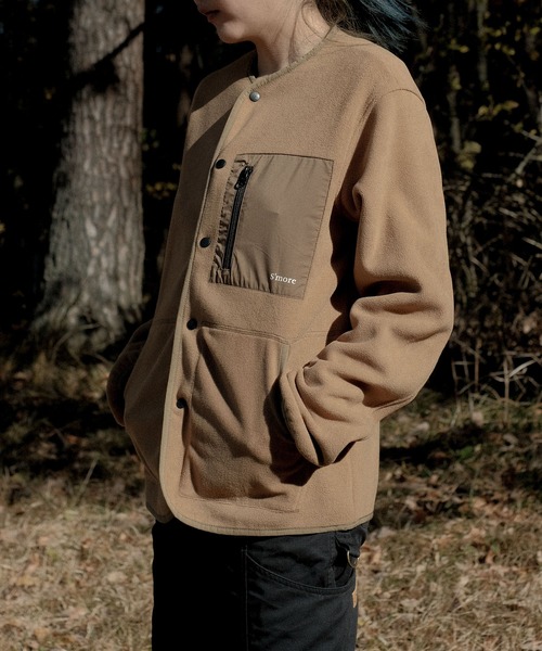 Fleece pocket cardigan（カーディガン/ボレロ）｜S'more（スモア）