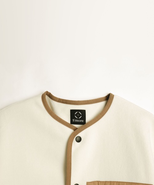 Fleece pocket cardigan（カーディガン/ボレロ）｜S'more（スモア）