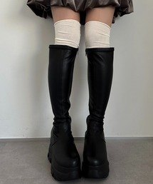 apres jour mignon（アプレジュールミニョン）の「【apresjour mignon×ARIAZ】オーバーニーソックス（ソックス/靴下）」