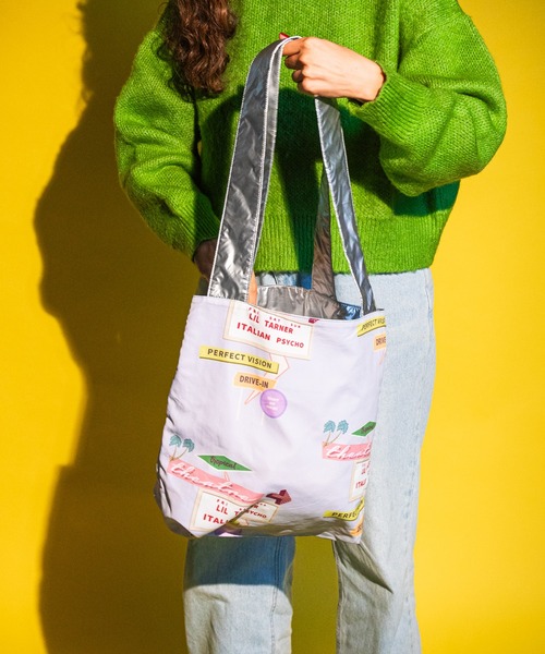 ACCOMMODE（アコモデ）の「リバーシブワイドハンドルトート（トートバッグ・レディース・シルバー/ブラック・FREE）」の13枚目の写真