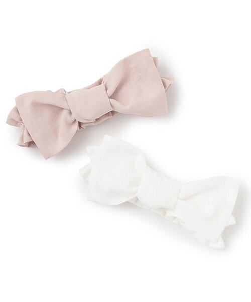 sense of wonder(センスオブワンダー)の「ビッグリボンカチューシャ(その他ベビー用品・キッズ・ピンク/オフホワイト・F)」の5枚目の写真