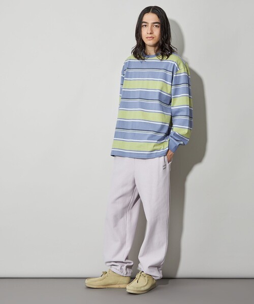 CITEN(シテン)の「<CITEN>ヘビーウエイトランダムボーダーT(Tシャツ/カットソー・メンズ・ライトブルー/ネイビー/ブラック・L/M)」の12枚目の写真