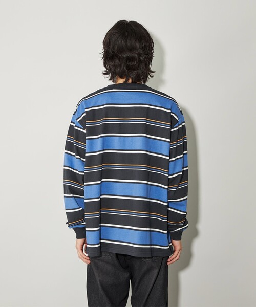 CITEN(シテン)の「<CITEN>ヘビーウエイトランダムボーダーT(Tシャツ/カットソー・メンズ・ライトブルー/ネイビー/ブラック・L/M)」の15枚目の写真