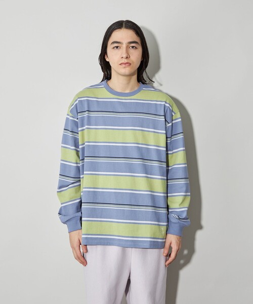 CITEN(シテン)の「<CITEN>ヘビーウエイトランダムボーダーT(Tシャツ/カットソー・メンズ・ライトブルー/ネイビー/ブラック・L/M)」の16枚目の写真