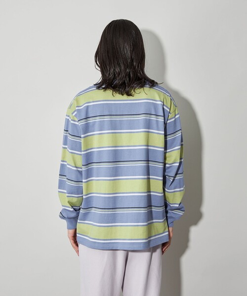 CITEN(シテン)の「<CITEN>ヘビーウエイトランダムボーダーT(Tシャツ/カットソー・メンズ・ライトブルー/ネイビー/ブラック・L/M)」の18枚目の写真