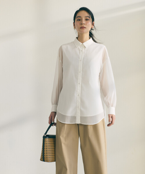 MONO　COMME CA（モノコムサ）の「2way ワンハンドル 雑材バッグ（ハンドバッグ・レディース・ブラック/ホワイト・FREE）」の12枚目の写真