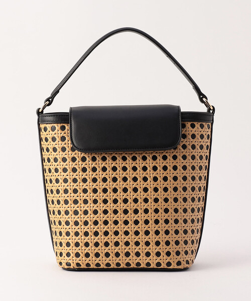 MONO　COMME CA（モノコムサ）の「2way ワンハンドル 雑材バッグ（ハンドバッグ・レディース・ブラック/ホワイト・FREE）」の3枚目の写真