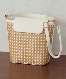 MONO COMME CA | 2way ワンハンドル 雑材バッグ(ハンドバッグ)