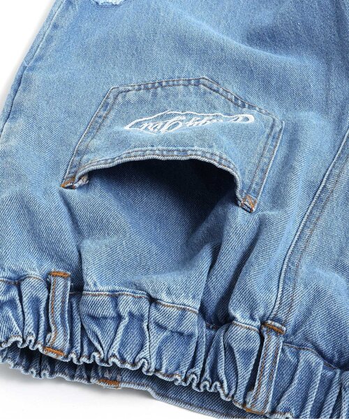 algy（アルジー）の「タックボリュームワイドデニムパンツ（デニムパンツ・キッズ・サックスブルー/グレー・XX-SMALL/X-SMALL/SMALL/MEDIUM）」の16枚目の写真