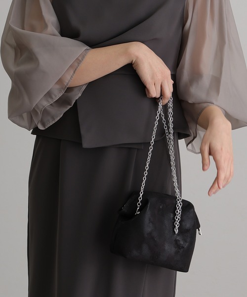 シャイニーPUレザー結婚式お呼ばれオケージョン同窓会（ショルダー