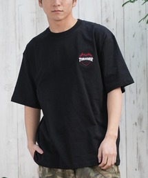 【ムラサキスポーツ限定】THRASHER/スラッシャー 半袖Tシャツ/半袖Tee 刺繍 オーバーサイズ ユニセックス 252TH1ST034