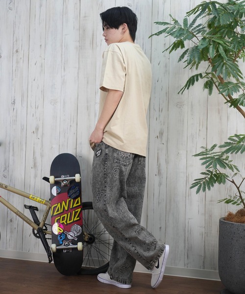 THRASHER(スラッシャー)の「【ムラサキスポーツ限定】THRASHER/スラッシャー 半袖Tシャツ/半袖Tee 刺繍 オーバーサイズ ユニセックス 252TH1ST034(Tシャツ/カットソー・メンズ・ブラック/ホワイト/ベージュ・M/XL/L)」の18枚目の写真