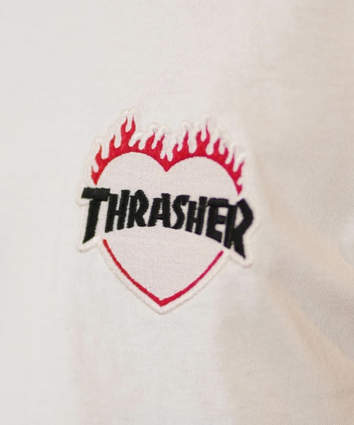 THRASHER(スラッシャー)の「【ムラサキスポーツ限定】THRASHER/スラッシャー 半袖Tシャツ/半袖Tee 刺繍 オーバーサイズ ユニセックス 252TH1ST034(Tシャツ/カットソー・メンズ・ブラック/ホワイト/ベージュ・M/XL/L)」の9枚目の写真