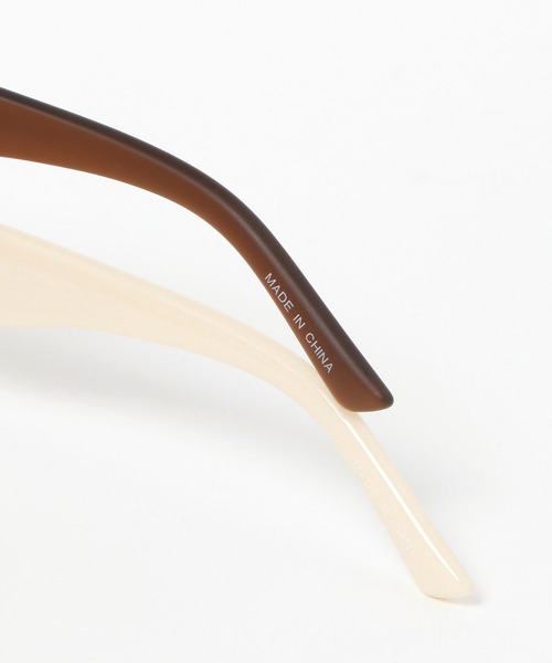 niko and...（ニコアンド）の「オリジナルオーバルキャットアイサングラス（サングラス・レディース・ブラウン/アイボリー/ブラック・FREE）」の18枚目の写真