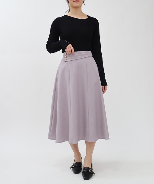 TRUDEA（トルディア）の「アシメタックデザインリブニット（ニット/セーター・レディース・ブラック/ネイビー/ピンク・MEDIUM/LARGE）」の15枚目の写真