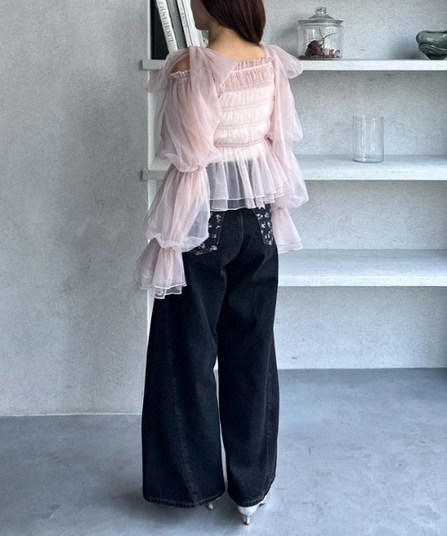 archives(アルシーヴ)の「リボンオフショルチュールTOPS(シャツ/ブラウス・レディース・アイボリー/ブラック/ピンク・MEDIUM)」の21枚目の写真