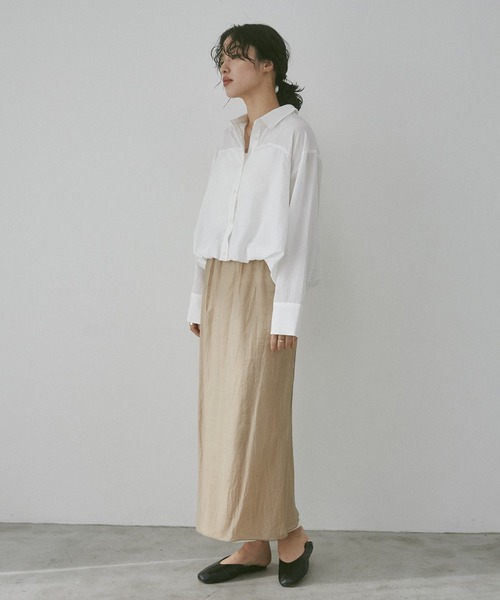 hunch(ハンチ)の「シアーポンチ レイヤードスカートセット(スカート・レディース・ベージュ/グレイッシュブルー/ブラック・FREE)」の21枚目の写真