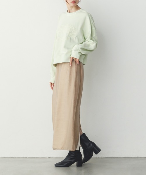 hunch(ハンチ)の「シアーポンチ レイヤードスカートセット(スカート・レディース・ベージュ/グレイッシュブルー/ブラック・FREE)」の10枚目の写真