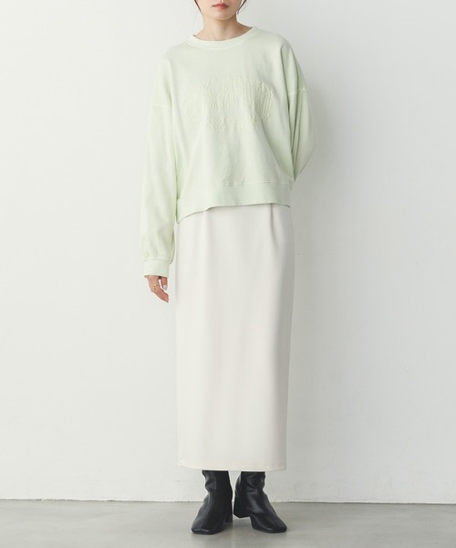 hunch（ハンチ）の「シアーポンチ レイヤードスカートセット（スカート・レディース・ベージュ/グレイッシュブルー/ブラック・FREE）」の22枚目の写真