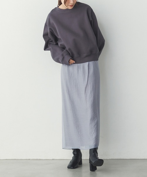 hunch（ハンチ）の「シアーポンチ レイヤードスカートセット（スカート・レディース・ベージュ/グレイッシュブルー/ブラック・FREE）」の20枚目の写真