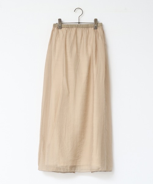 hunch（ハンチ）の「シアーポンチ レイヤードスカートセット（スカート・レディース・ベージュ/グレイッシュブルー/ブラック・FREE）」の6枚目の写真