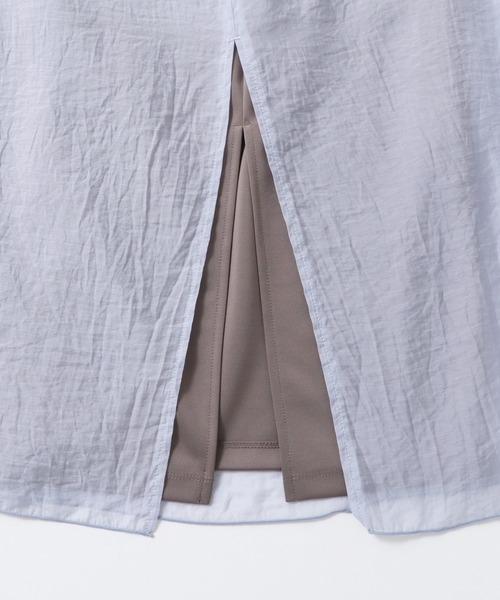 hunch（ハンチ）の「シアーポンチ レイヤードスカートセット（スカート・レディース・ベージュ/グレイッシュブルー/ブラック・FREE）」の13枚目の写真