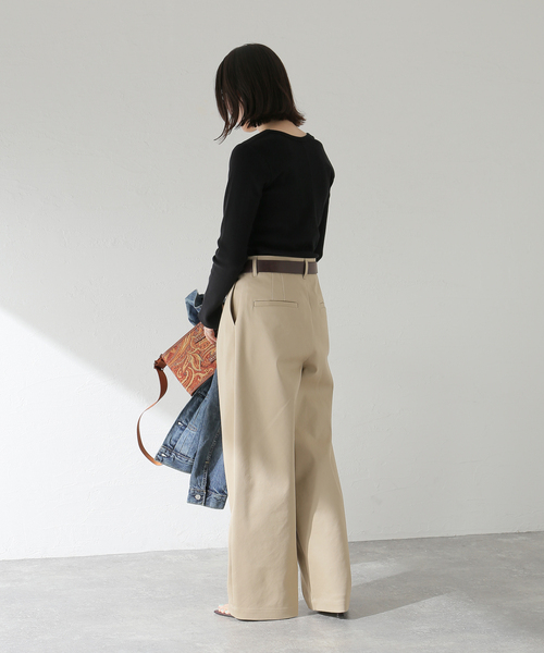 journal standard L'essage(ジャーナルスタンダードレサージュ)の「オーガニックミックステレコプルオーバー(Tシャツ/カットソー・レディース・ブラック/グレー・FREE)」の18枚目の写真