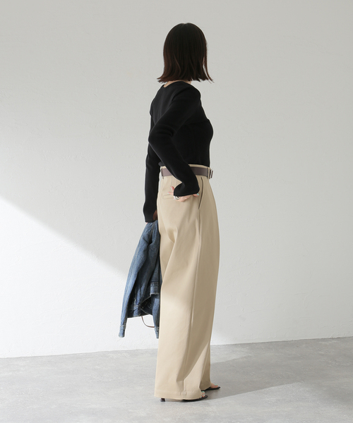 journal standard L'essage(ジャーナルスタンダードレサージュ)の「オーガニックミックステレコプルオーバー(Tシャツ/カットソー・レディース・ブラック/グレー・FREE)」の16枚目の写真