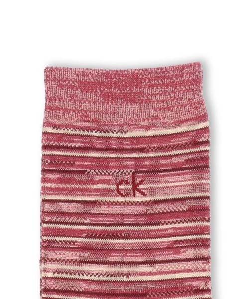 Calvin Klein（カルバン・クライン）の「Calvin Klein メンズ ランダムボーダー ミドルソックス 02542269（ソックス/靴下・メンズ・ブラック/グレー/ネイビー/レッド系その他・25-27CM）」の6枚目の写真