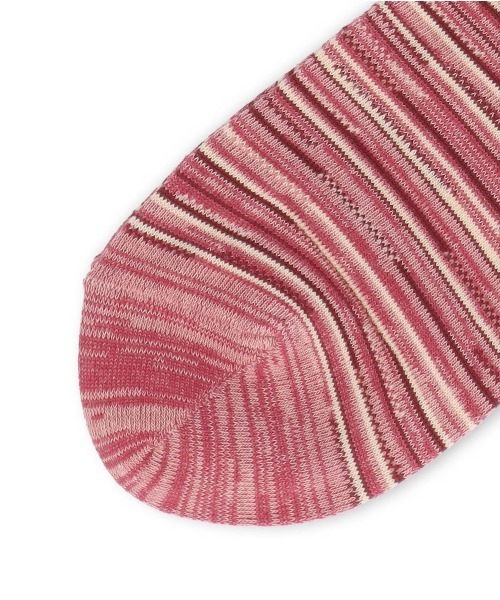 Calvin Klein（カルバン・クライン）の「Calvin Klein メンズ ランダムボーダー ミドルソックス 02542269（ソックス/靴下・メンズ・ブラック/グレー/ネイビー/レッド系その他・25-27CM）」の7枚目の写真