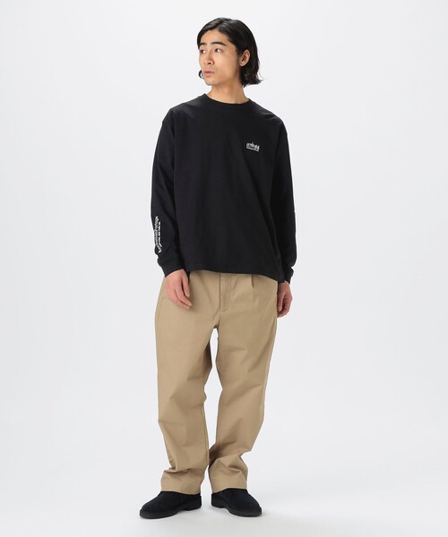 Manhattan Portage(マンハッタンポーテージ)の「Manhattan Portage / Long Sleeve Print T-Shirt(Tシャツ/カットソー・メンズ・ブラック/ホワイト・L/S/M/XL)」の6枚目の写真