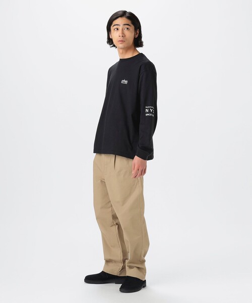 Manhattan Portage(マンハッタンポーテージ)の「Manhattan Portage / Long Sleeve Print T-Shirt(Tシャツ/カットソー・メンズ・ブラック/ホワイト・L/S/M/XL)」の7枚目の写真