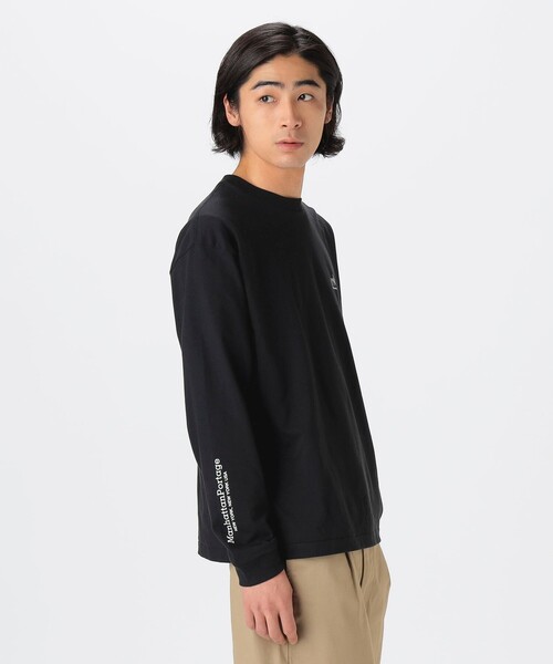Manhattan Portage(マンハッタンポーテージ)の「Manhattan Portage / Long Sleeve Print T-Shirt(Tシャツ/カットソー・メンズ・ブラック/ホワイト・L/S/M/XL)」の8枚目の写真